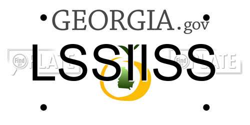 LSSIISS Georgia License Plate