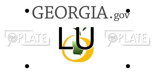 LU Georgia License Plate