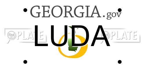 LUDA Georgia License Plate