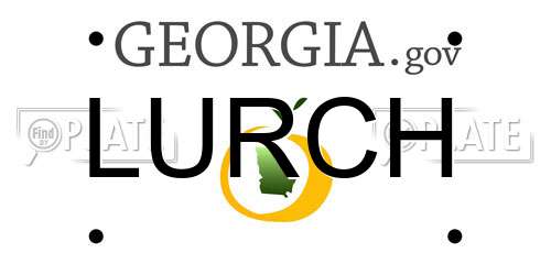 LURCH Georgia License Plate