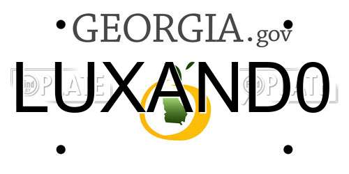 LUXAND0 Georgia License Plate
