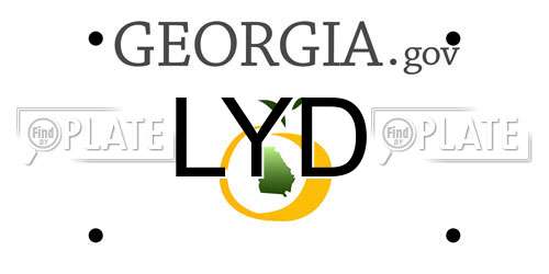 LYD Georgia License Plate