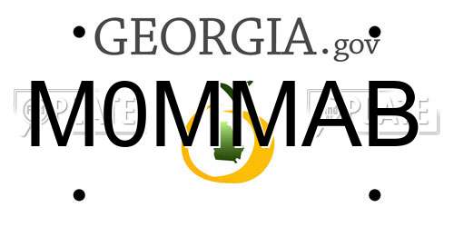M0MMAB Georgia License Plate