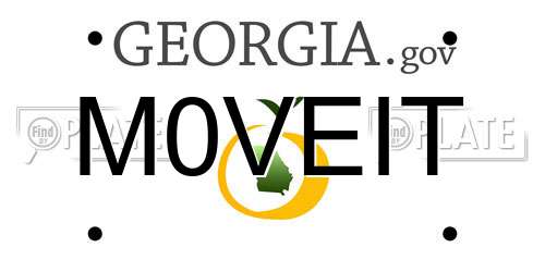 M0VEIT Georgia License Plate