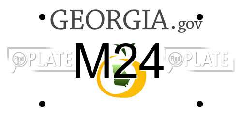 M24 Georgia License Plate