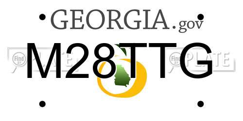 M28TTG Georgia License Plate