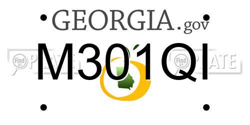 M301QI Georgia License Plate