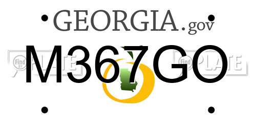 M367GO Georgia License Plate