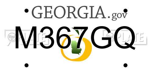 M367GQ Georgia License Plate