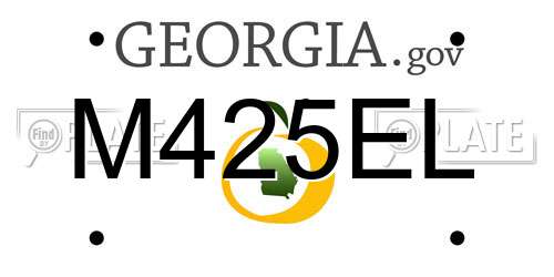 M425EL Georgia License Plate