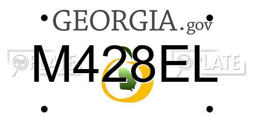 M428EL Georgia License Plate