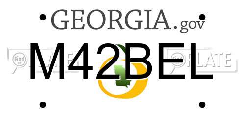 M42BEL Georgia License Plate