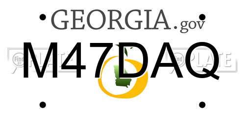 M47DAQ Georgia License Plate