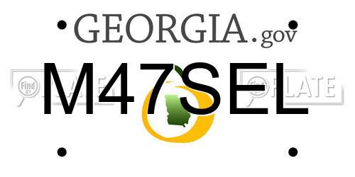 M47SEL Georgia License Plate