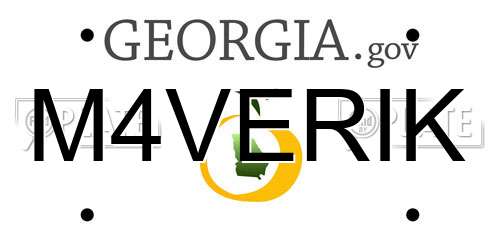 M4VERIK Georgia License Plate