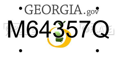 M64357Q Georgia License Plate