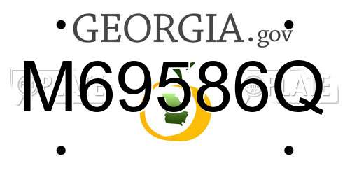 M69586Q Georgia License Plate