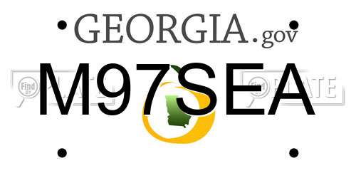 M97SEA Georgia License Plate