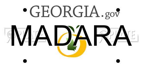 MADARA Georgia License Plate