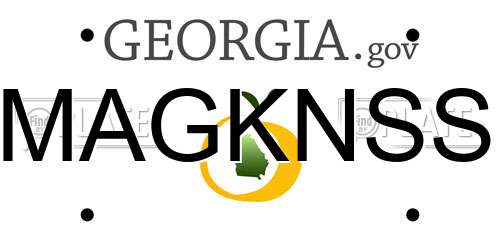 MAGKNSS Georgia License Plate
