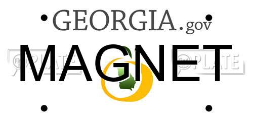 MAGNET Georgia License Plate