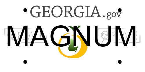 MAGNUM Georgia License Plate