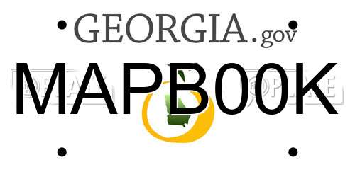 MAPB00K Georgia License Plate