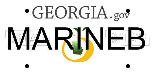 MARINEB Georgia License Plate