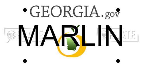 MARLIN Georgia License Plate
