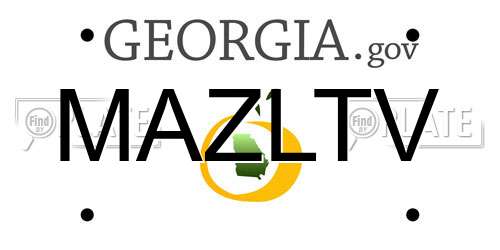 MAZLTV Georgia License Plate
