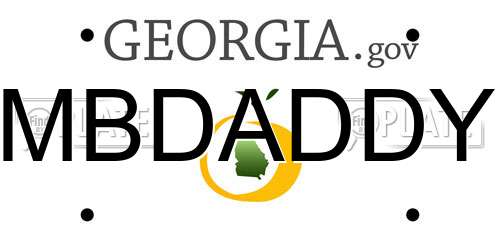 MBDADDY Georgia License Plate