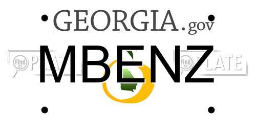 MBENZ Georgia License Plate