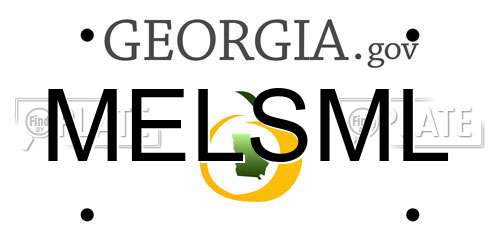 MELSML Georgia License Plate