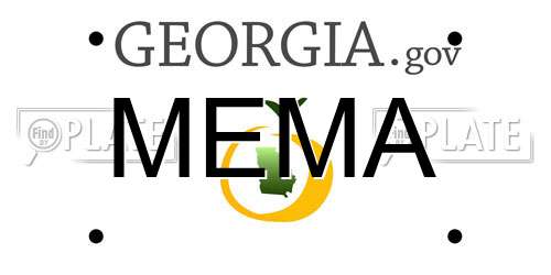 MEMA Georgia License Plate