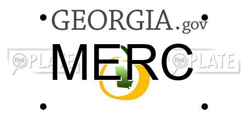 MERC Georgia License Plate