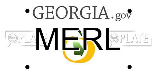 MERL Georgia License Plate