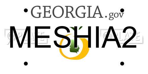 MESHIA2 Georgia License Plate