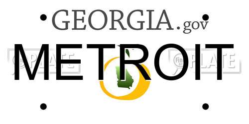 METROIT Georgia License Plate