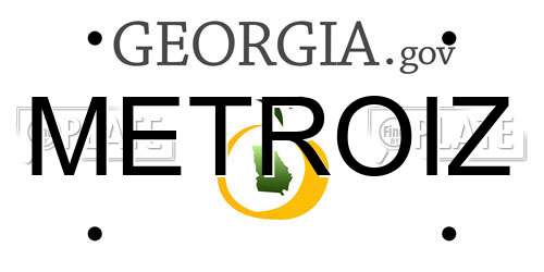 METROIZ Georgia License Plate