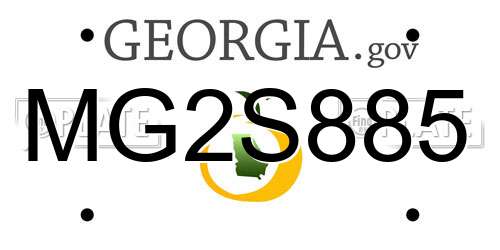 MG2S885 Georgia License Plate