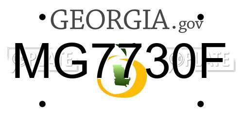 MG7730F Georgia License Plate