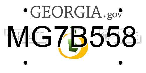 MG7B558 Georgia License Plate