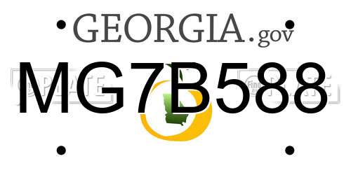 MG7B588 Georgia License Plate
