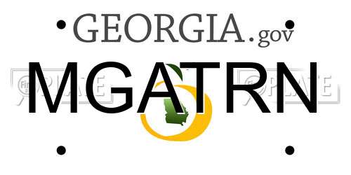 MGATRN Georgia License Plate