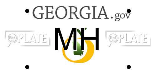 MH Georgia License Plate