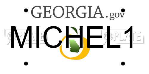MICHEL1 Georgia License Plate