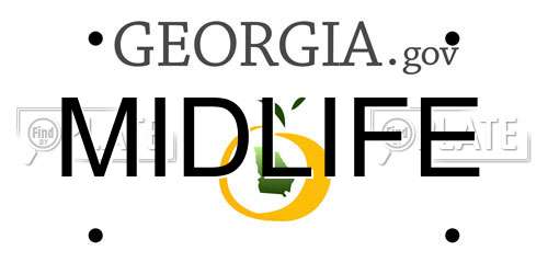 MIDLIFE Georgia License Plate