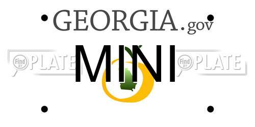 MINI Georgia License Plate