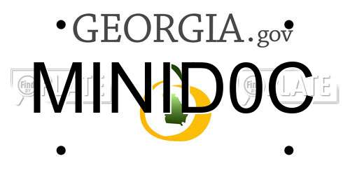 MINID0C Georgia License Plate