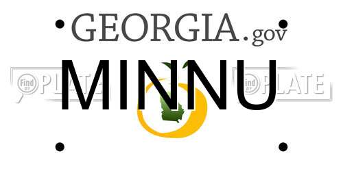 MINNU license plate in GA state